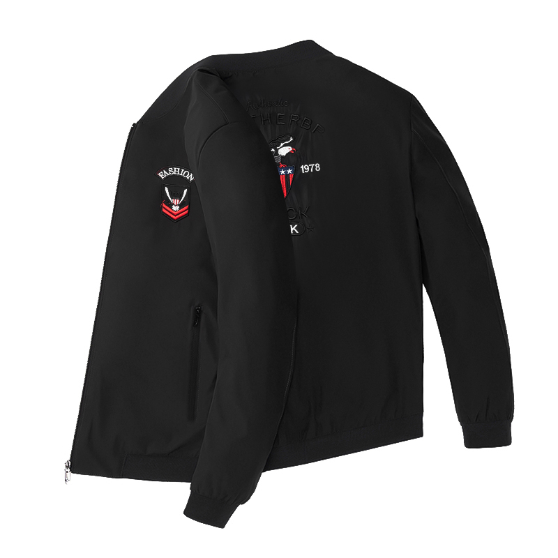 2021 spring new men's embroidered jacket jacket Baseball Jacket business style men's tile collection