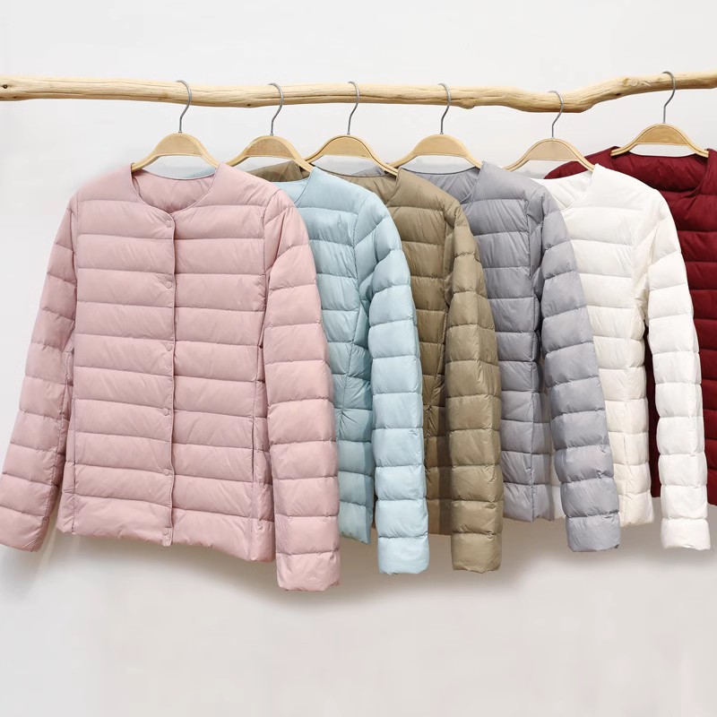 轻薄羽绒服内胆大码外套圆领无领