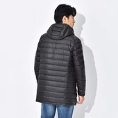 加大码 薄款 修身 2025新款 外套时尚 中长款 冬装 超轻便 轻薄羽绒服男士