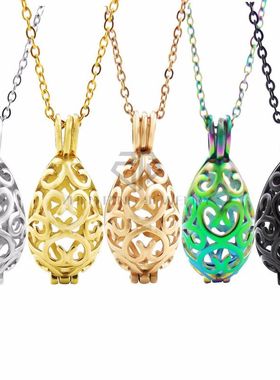 精油钢铸造水滴珍平钛热销首饰