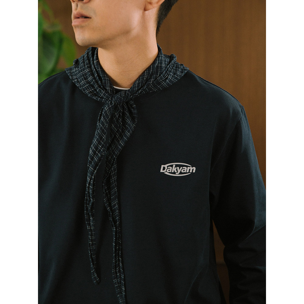DAKYAM反光标识基础百搭长袖T恤