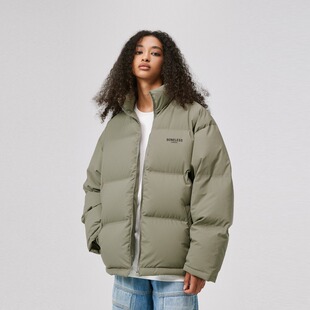 BONELESS白鸭绒雾面羽绒服男女美式加厚保暖外套潮牌面包服冬季