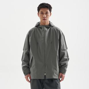 BUTTBILL 25SS四面弹连帽夹克男女通勤户外复古宽松透气外套情侣