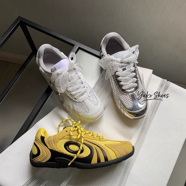 特！白鹿同款！精美蕾丝！时髦新款复古百搭网面德训鞋阿甘运动鞋