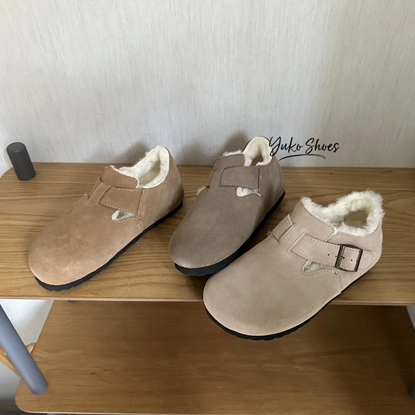 真羊毛版！2025新款复古厚底内增高真皮毛毛勃肯全包棉鞋包头,女鞋,勃肯鞋/软木鞋,淘宝优惠券,粉丝福利购,淘宝优惠卷