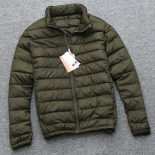 酷宝外贸 立领棉衣男冬季冲锋衣内胆保暖超轻薄款排骨棉服外套