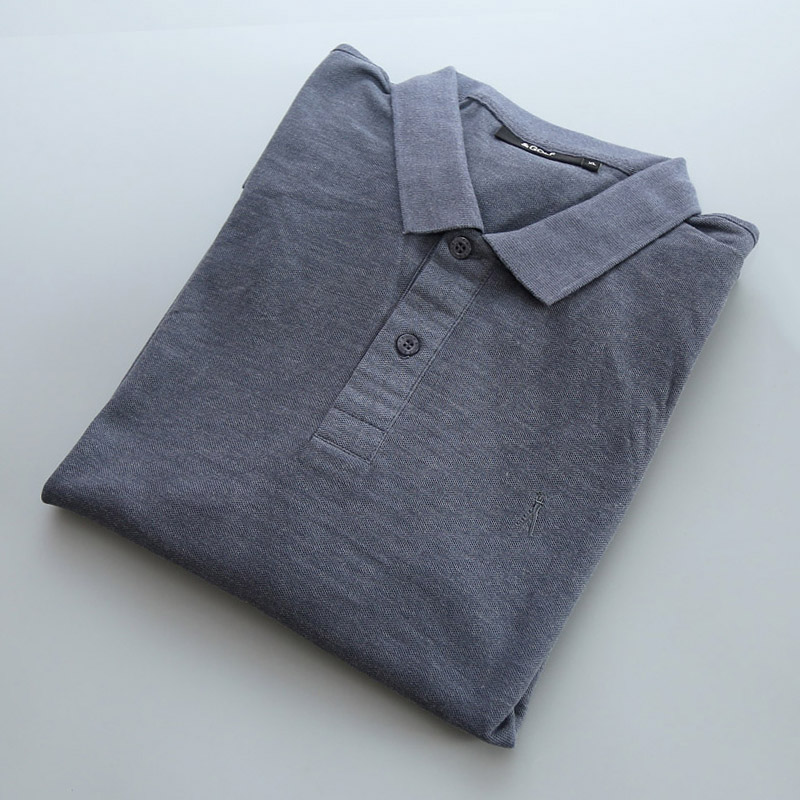 酷宝外贸 高尔夫GOLF弹力珠地棉男宽松长袖POLO衫商务休闲秋装T恤