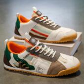 青少年学生跑步运动德训鞋 透气网面防滑软底休闲板鞋 夏季 阿甘男鞋