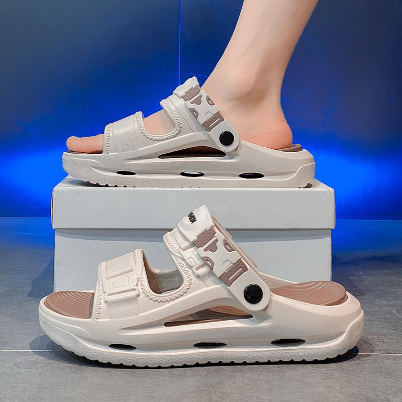 凉鞋男夏季外穿海边大码防滑耐磨运动凉拖青少年厚底休闲沙滩拖鞋