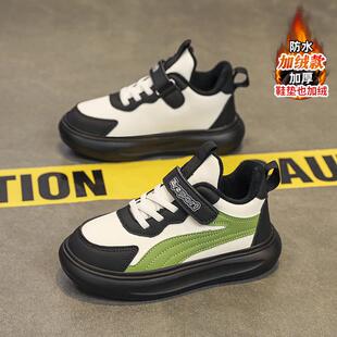 男童鞋冬季2025新款加绒保暖儿童运动鞋中大童帅气男孩二棉板鞋潮