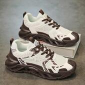 夏季 防滑耐磨厚底老爹鞋 透气2025新款 男士 休闲跑步阿甘运动鞋 男鞋