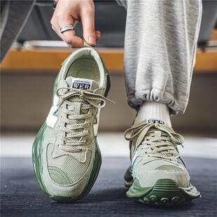 阿甘男鞋夏季2025新款潮牌原创小众青少年溶解百搭休闲 运动老爹