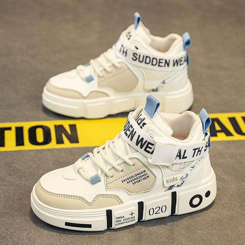 男童鞋子春款2025新款皮面防水儿童运动鞋中大童韩版男孩高帮板鞋,童鞋/婴儿鞋/亲子鞋,运动鞋,淘宝优惠券,粉丝福利购,淘宝优惠卷