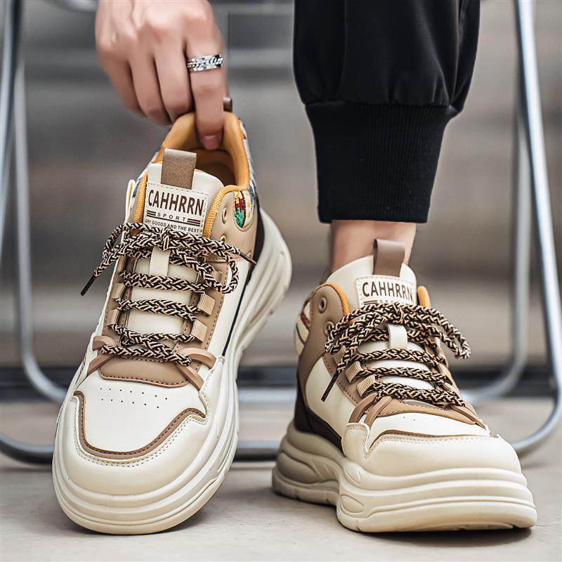 高帮男鞋秋冬季学生韩版百搭小白板鞋2025新款男士运动休闲马丁靴,流行男鞋,高帮鞋,淘宝优惠券,粉丝福利购,淘宝优惠卷