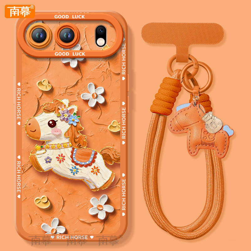 鲜花小马适用荣耀500手机壳400Pro新款300套2026马年