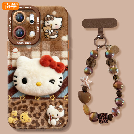 格子kitty适用oppoReno15手机壳Reno14pro保护套Rone13新款OPPO透明12硅胶11防摔Reon10外壳9带挂绳8高级感7