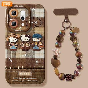 秋冬kitty适用oppoReno15手机壳Reno14pro保护套Rone13新款OPPO透明12硅胶11防摔Reon10外壳9带挂绳8高级感7
