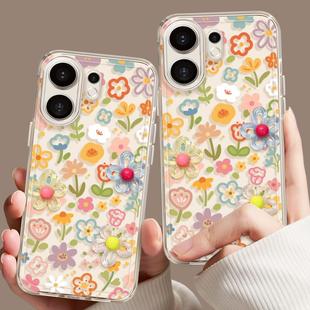 s30promini透明x200pro 立体花朵适用vivos30手机壳新款 x200硅胶x100镜头全包ultra超好看x90外壳女80防摔60