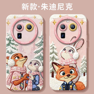 情侣尼克朱迪适用OPPOFindX6手机壳FindX6Pro保护套OPPO疯狂动物城Find新款X6Por硅胶OPPOX全包防摔OPPOFind