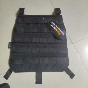 跨境户外战术背心拓展背板FCSK背心用molle板插扣500D CORDURA黑