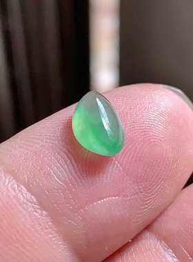 翠都翡翠珠宝缅甸天然A货玉石裸石镶嵌面冰种随形戒面100487
