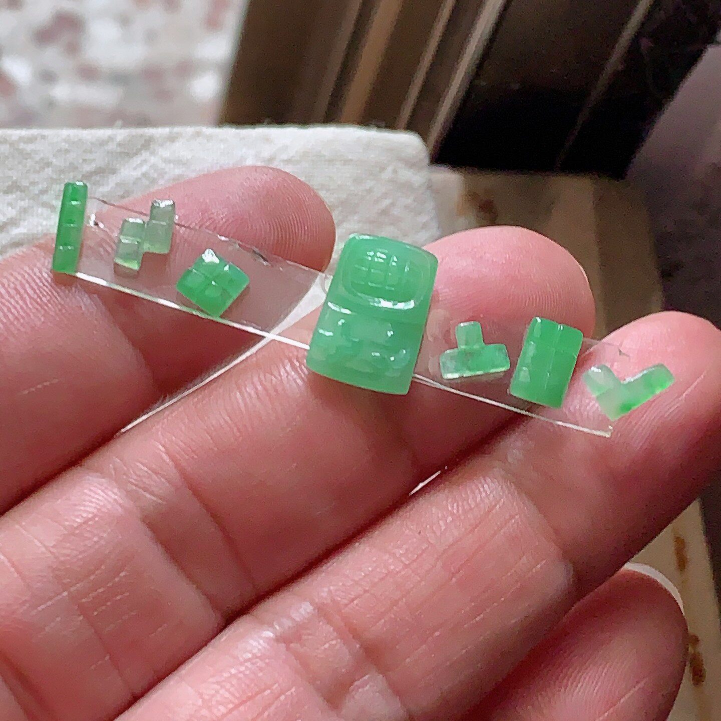 翠都翡翠珠宝天然翡翠A货玉石裸石戒面镶嵌面送证书搭积木100490
