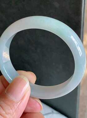 翠都翡翠珠宝天然翡翠A货玉石52.6冰糯种女款贵妃手镯800245