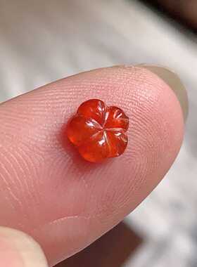 翠都翡翠珠宝天然A货玉石裸石镶嵌面冰种红翡花开富贵400171