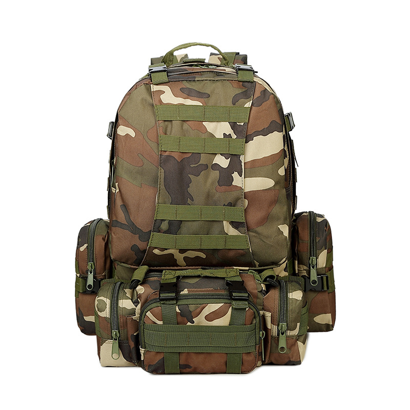 户外迷彩背包多功能防水尼龙单肩包运动户外包休闲军迷登山跑步