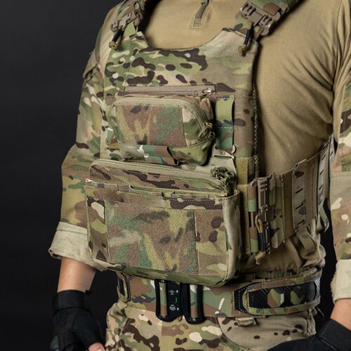 跨境热采FCSK战术背心前置面板包 FCPC袋 鼠兜袋 胸挂战术收纳包