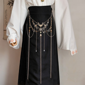 异域风复古腰链汉服古装 压襟超仙流苏腰间配饰写真舞蹈民族风饰品