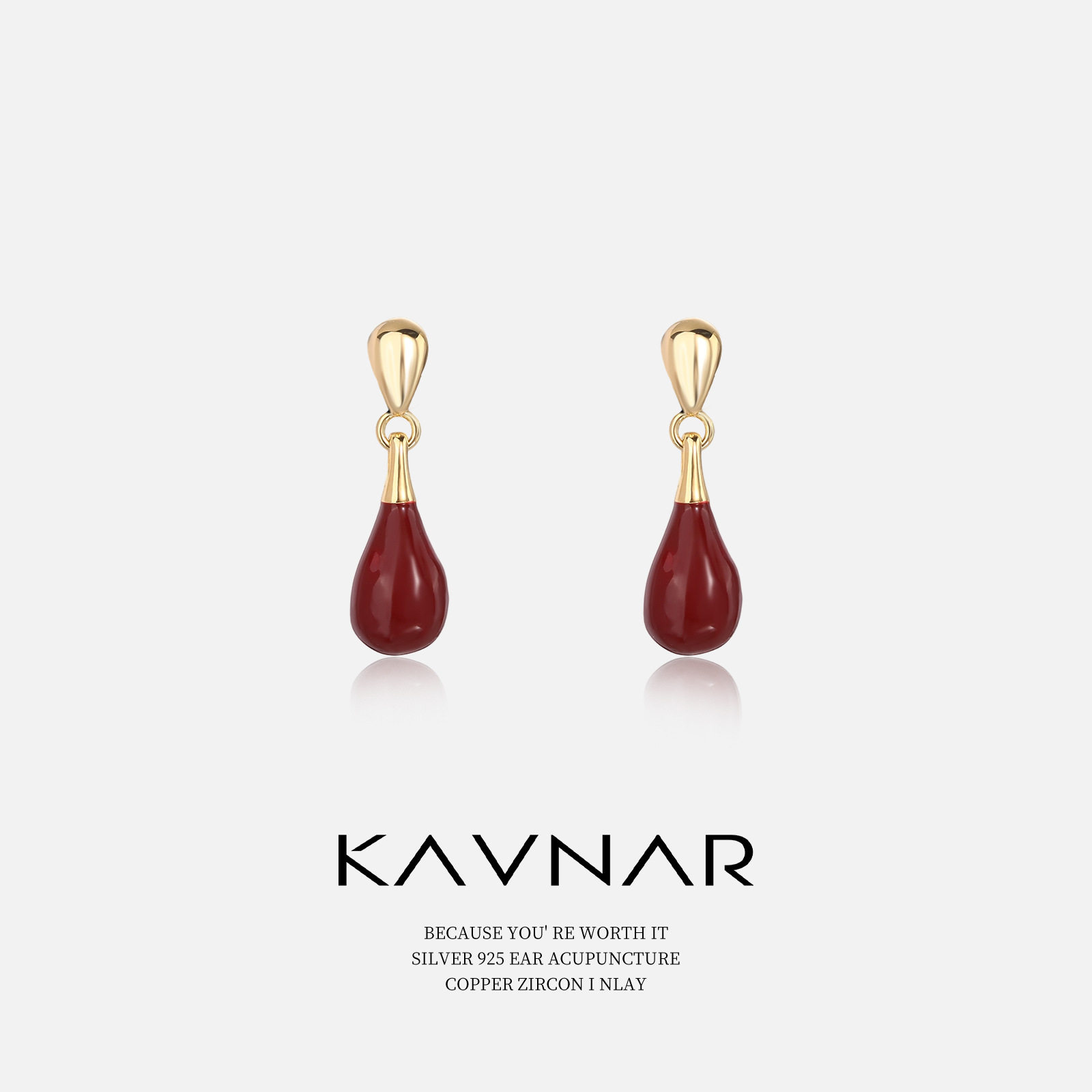 中古风酒红色水滴形耳坠耳钉时尚气质耳饰925纯银针耳环轻奢高级,饰品/流行首饰/时尚饰品新,耳钉,淘宝优惠券,粉丝福利购,淘宝优惠卷