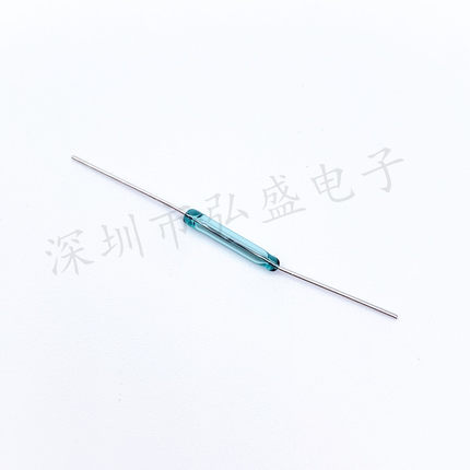 干簧管 4*28MM 常开型 磁控开关磁性感应开关 舌簧管 绿管 玻封