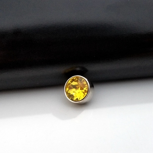 S进口奥地利水晶金黄色226衬衫 毛衣外套装 饰纽扣子10mm定制款
