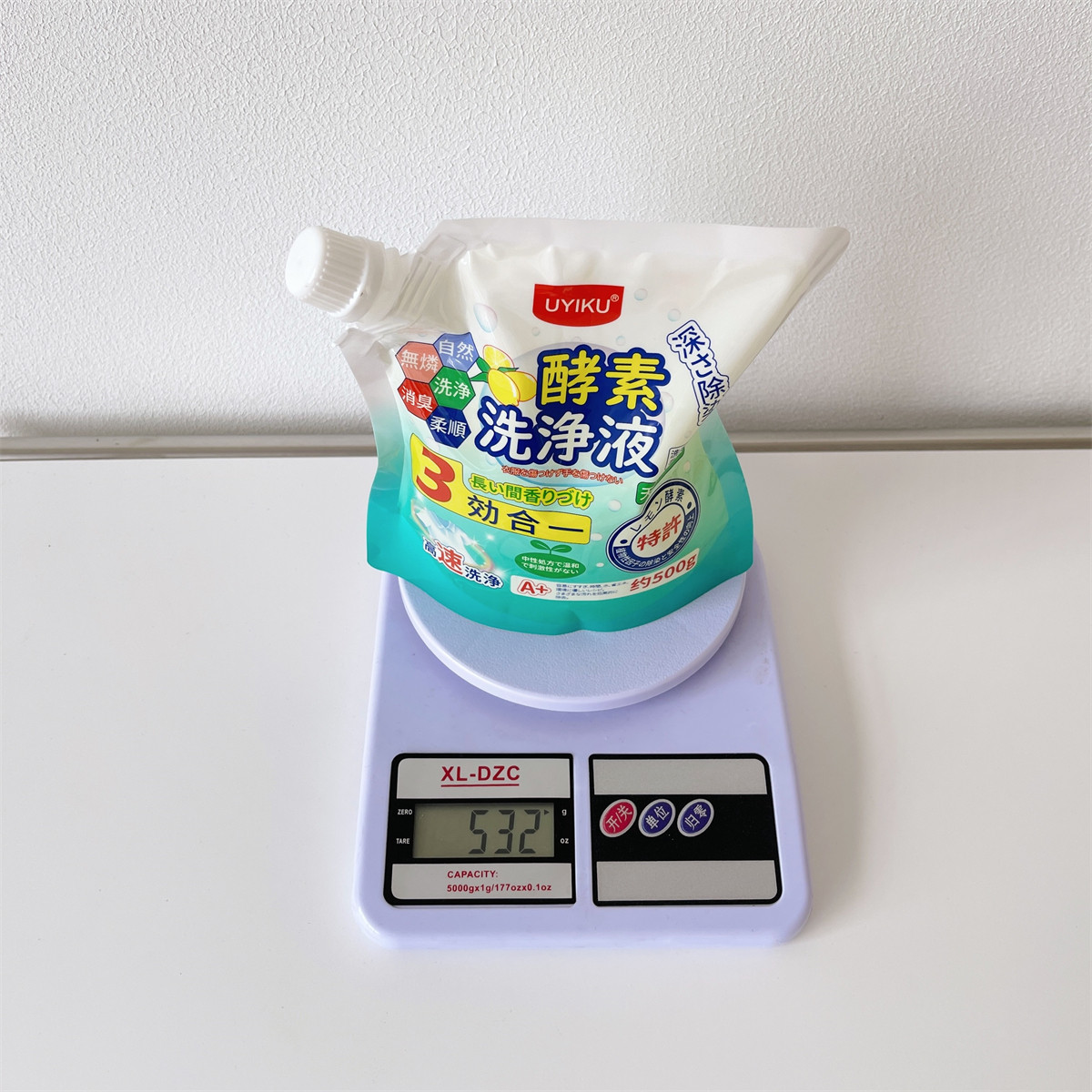 [리지에 생방송실 추천] 3 IN 1 부드럽고 보호효소 세탁세제봉투 500G 휴대용 3팩