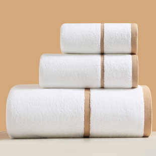 MUMI浴巾家用纯棉吸水2024新款 专用裹巾 全棉白色五星级酒店女男士
