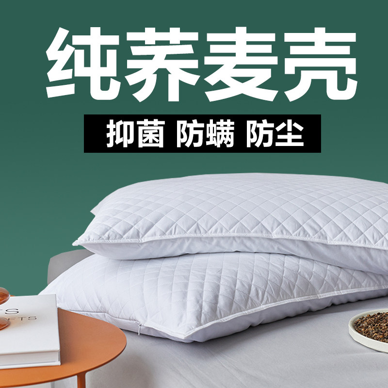 ALEX荞麦枕头枕芯荞麦皮夏季凉枕男荞麦枕一对全荞透气荞麦壳儿童
