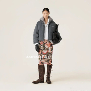 原厂!张元英同款 摇粒绒毛领 鹅绒女士羽绒服