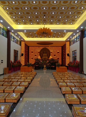 寺院地宫千佛灯小佛像财神观音万佛墙牌位架长生牌位道观祠堂佛龛