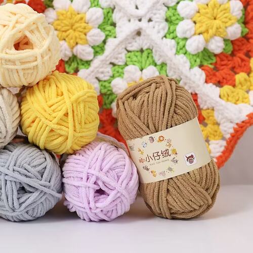 diy编织手工玩偶围巾萌线小仔绒
