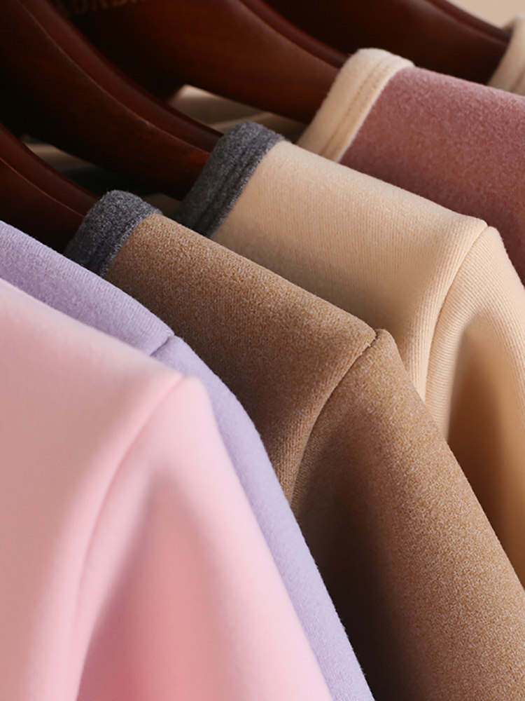 가을 겨울 두꺼운 독일 벨벳 바닥 라운드 넥 속옷 소년 소녀 BAOZHONG 및 대형 어린이 가정 난방 및 따뜻한 잠옷 가을 옷