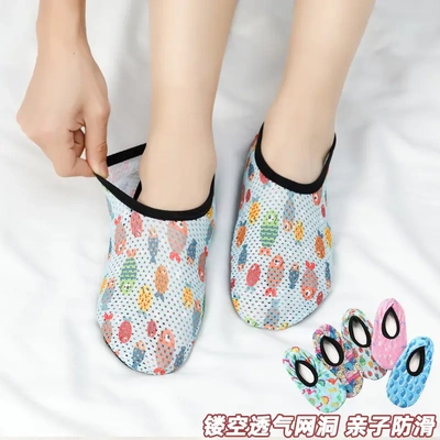 亲子地板袜防滑底夏季印花袜套