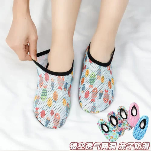亲子地板袜防滑底夏季印花袜套