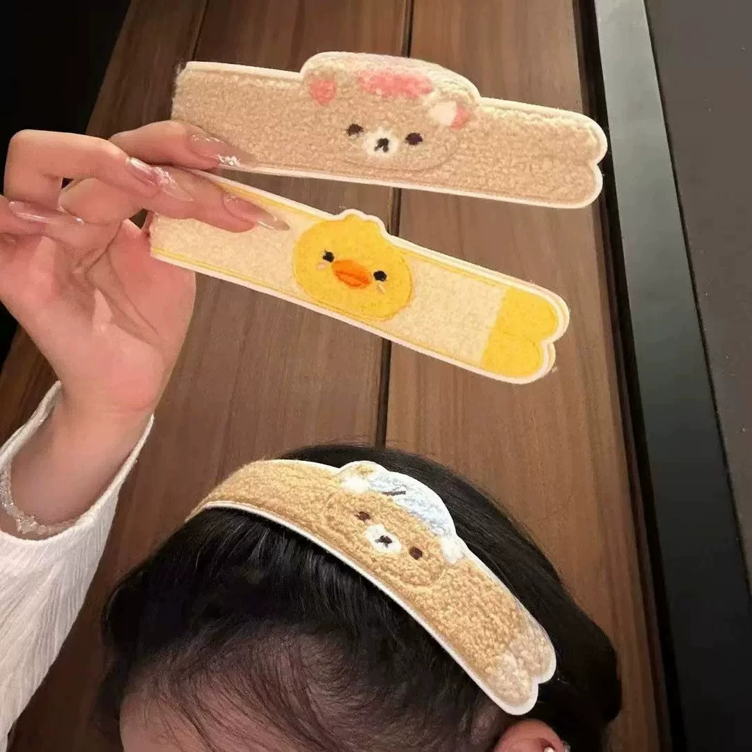可爱卡通长条魔术贴刘海发箍