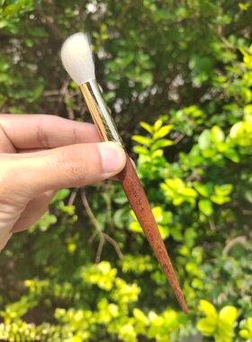 艾诺琪化妆刷光橙茶系列f201羊毛腮红刷高光刷动物毛刷子微瑕疵款