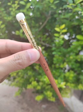 艾诺琪化妆刷光橙茶系列f206细光峰羊毛短毛眼影刷眼尾刷微瑕疵