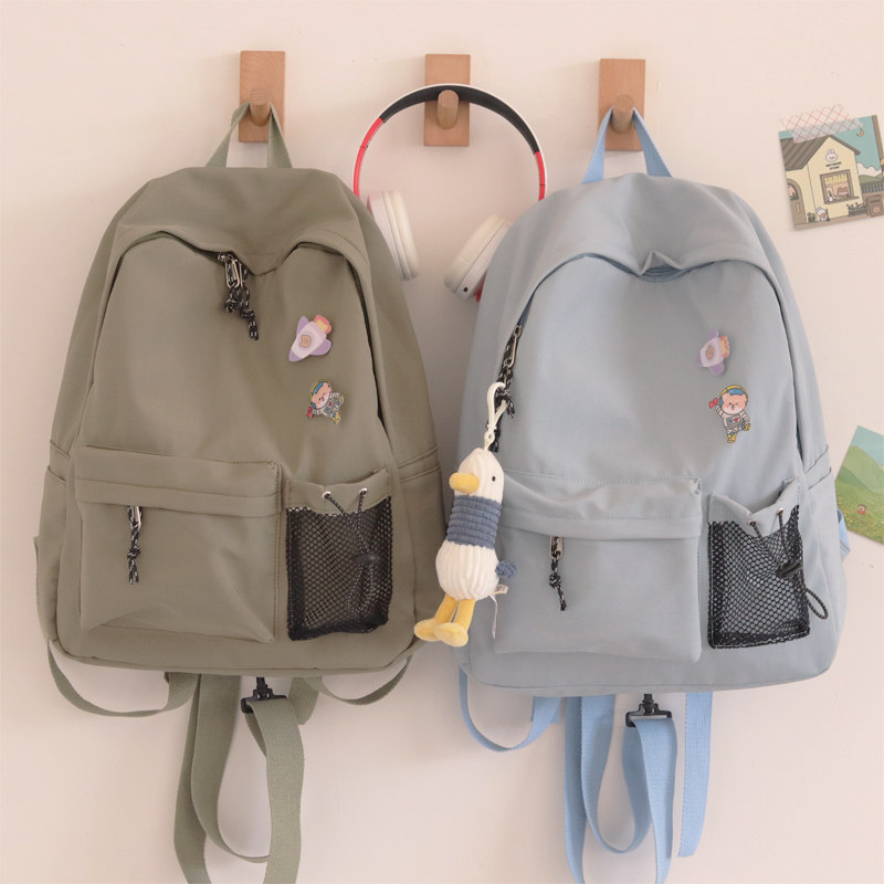 书包女韩版ins日系清新中学生简约百搭背包韩国潮牌初中生双肩包在类目 箱包皮具/热销女包/男包, 双肩背包中 - 来自Buy2taobao.com提供专业的淘宝代购服务