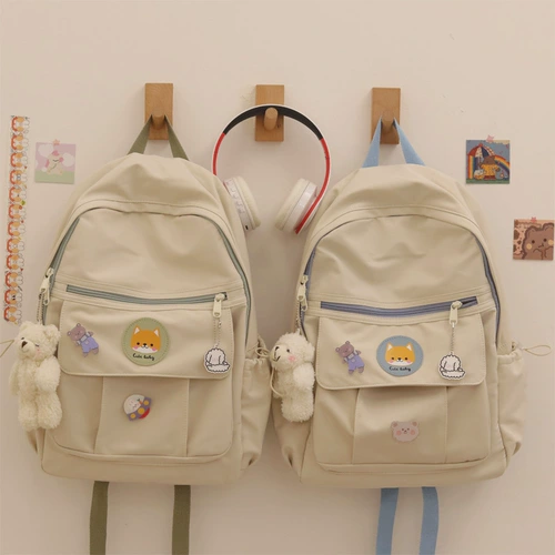 Ранец, японская сумка через плечо для школьников, свежий универсальный вместительный и большой рюкзак, в корейском стиле, для средней школы