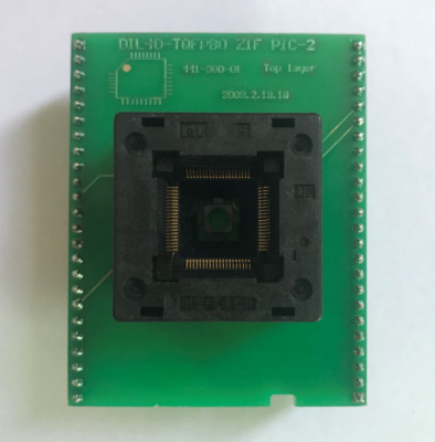 ELNEC专用烧录座DIL40/TQFP80 ZIF PIC-2  编程座 适配器 TQFP80