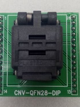 QFN28-DIP28 QFN28 MLF28 测试座/ 烧录座/编程座4*4MM 0.45MM